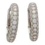 Vintage Tiffany & Co. Large Etoile Diamond Hoop Earrings