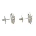 Contemporary Diamond Floral Cluster Earrings