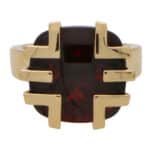 Vintage Cartier 'Kiss of the Dragon' Garnet Ring