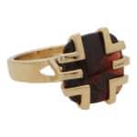 Vintage Cartier 'Kiss of the Dragon' Garnet Ring