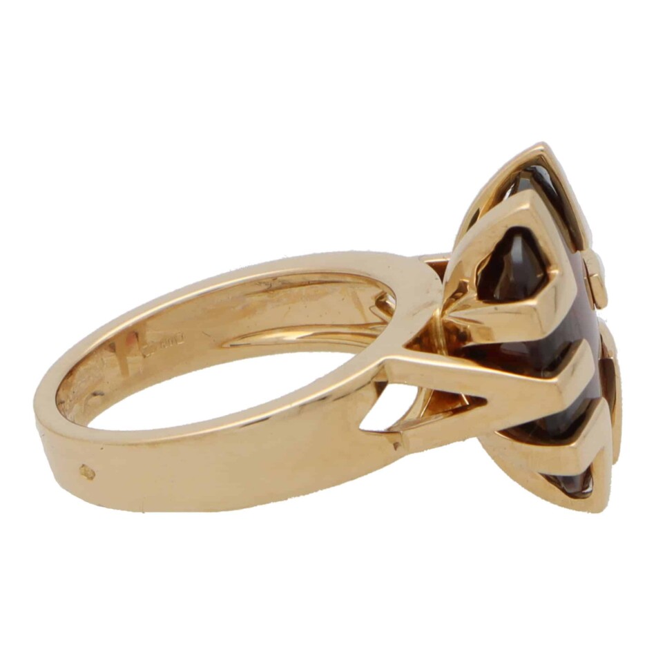 Vintage Cartier 'Kiss of the Dragon' Garnet Ring
