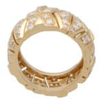 Vintage Cartier Full Diamond Openwork Bombe Band Ring