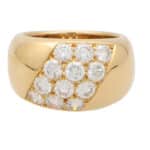 Vintage Cartier 1980's Diamond Bombe Ring