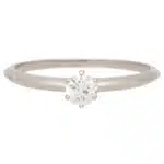Vintage Tiffany & Co. Round Brilliant Cut Diamond Solitaire