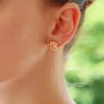 Vintage Boucheron 'Grains De Mure' Drop Earrings