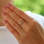Vintage Cartier Diamond Juste Un Clou Ring in Rose Gold
