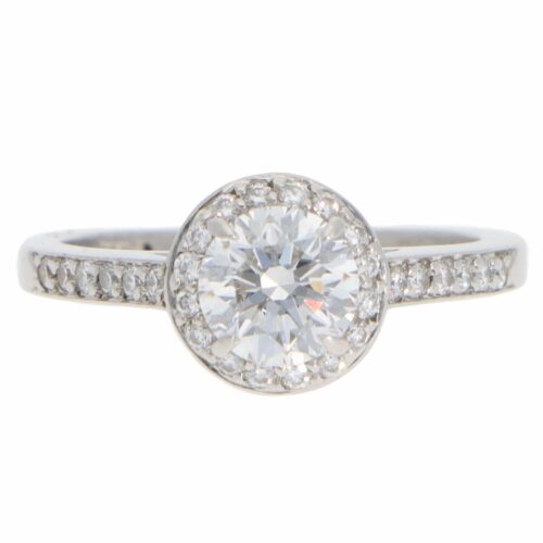 Vintage Tiffany & Co. Soleste D-Colour Diamond Halo Ring