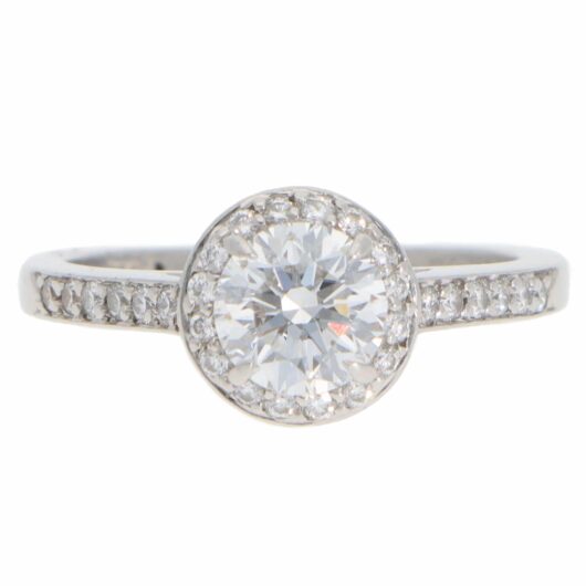 Vintage Tiffany & Co. Soleste D-Colour Diamond Halo Ring