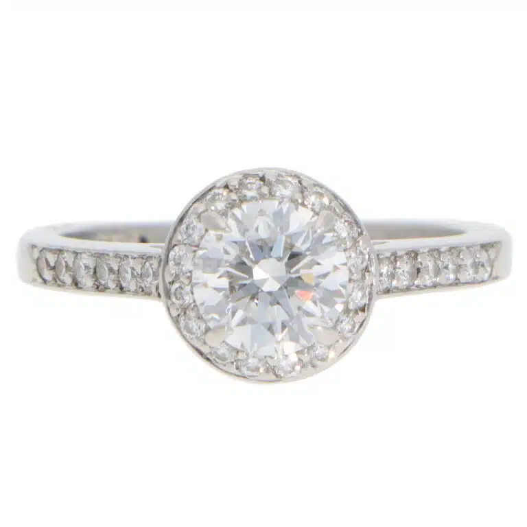 Vintage Tiffany & Co. Soleste D-Colour Diamond Halo Ring