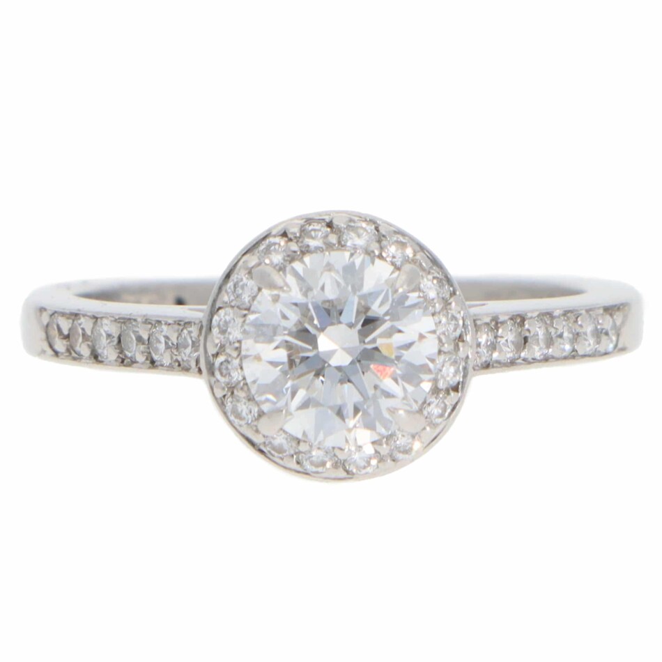 Vintage Tiffany & Co. Soleste D-Colour Diamond Halo Ring