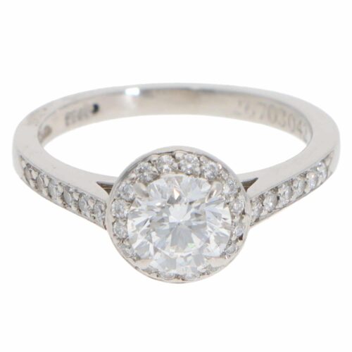 Vintage Tiffany & Co. Soleste D-Colour Diamond Halo Ring