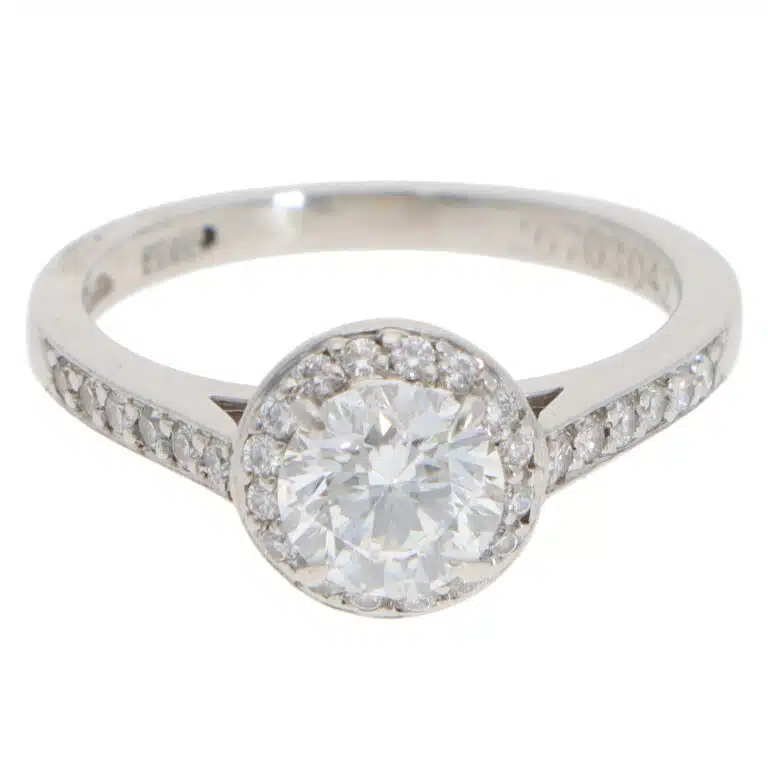 Vintage Tiffany & Co. Soleste D-Colour Diamond Halo Ring