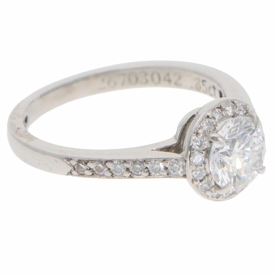 Vintage Tiffany & Co. Soleste D-Colour Diamond Halo Ring