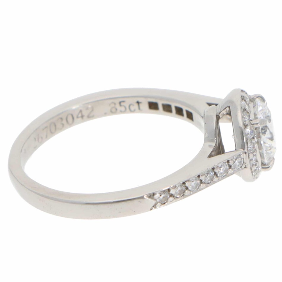 Vintage Tiffany & Co. Soleste D-Colour Diamond Halo Ring