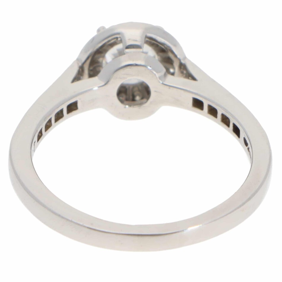 Vintage Tiffany & Co. Soleste D-Colour Diamond Halo Ring