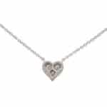 Vintage Tiffany & Co. Diamond Heart Pendant