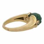 Vintage 1970's Van Cleef & Arpels Chrysoprase and Diamond Ring