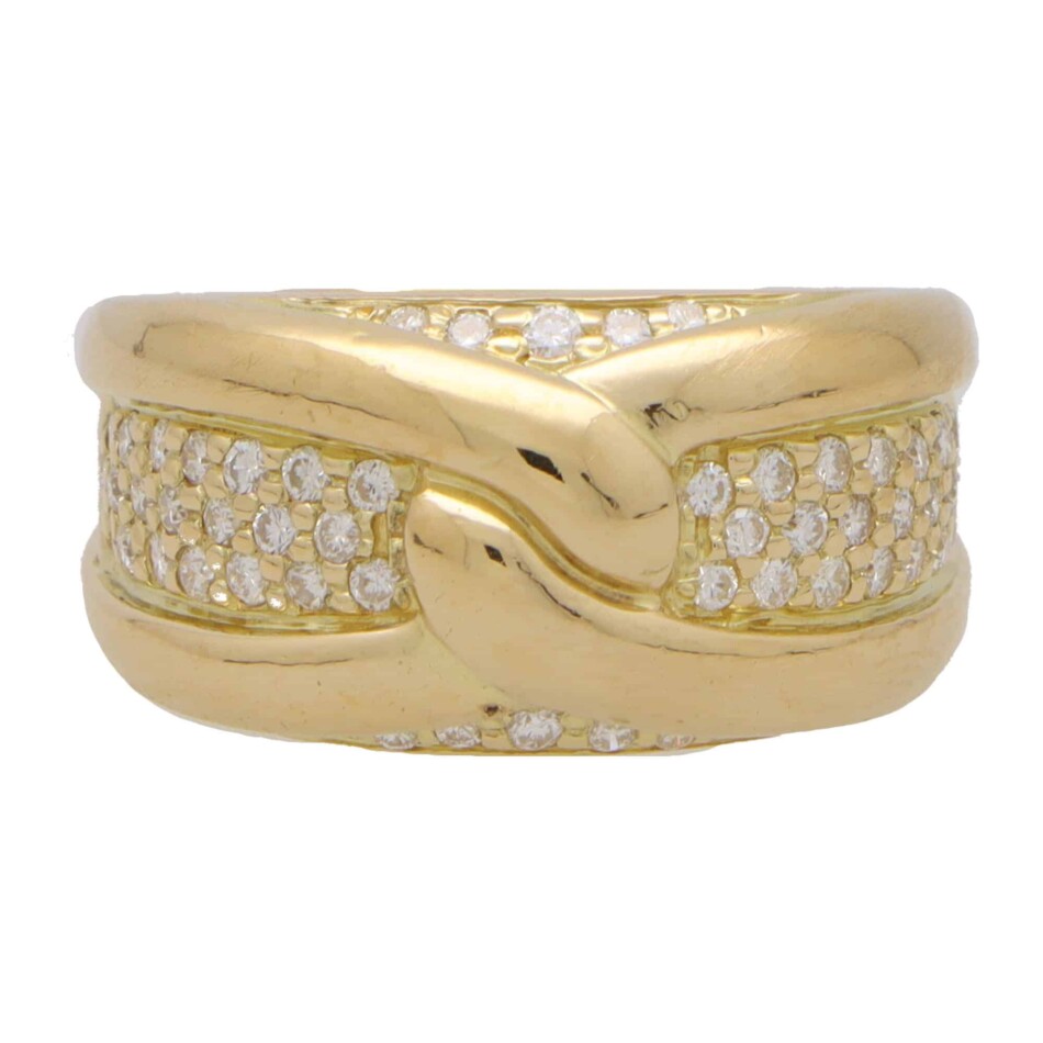 Vintage 1980's Cartier Diamond Knot Ring