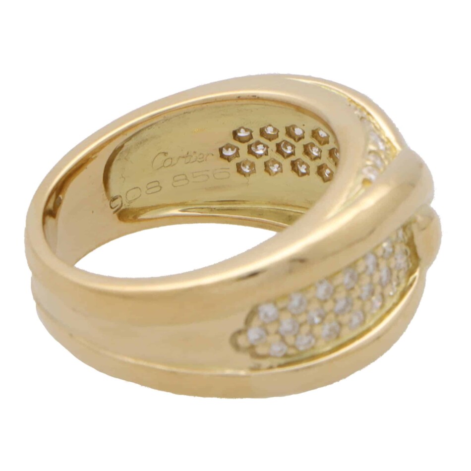 Vintage 1980's Cartier Diamond Knot Ring
