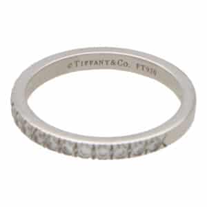 Vintage Tiffany & Co. Half Eternity Ring in Platinum