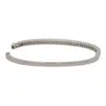 Princess Cut Diamond Bangle in White Gold