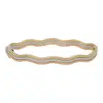 Vintage Trinity Wave Bangle in 9k Gold
