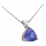 Tanzanite and Diamond Pendant Necklace