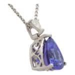 Tanzanite and Diamond Pendant Necklace