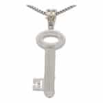 Vintage Theo Fennell Diamond Key Necklace