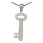 Vintage Theo Fennell Diamond Key Necklace