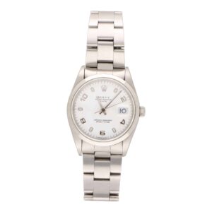 Vintage 2000 Rolex Oyster Perpetual Date White Dial Watch