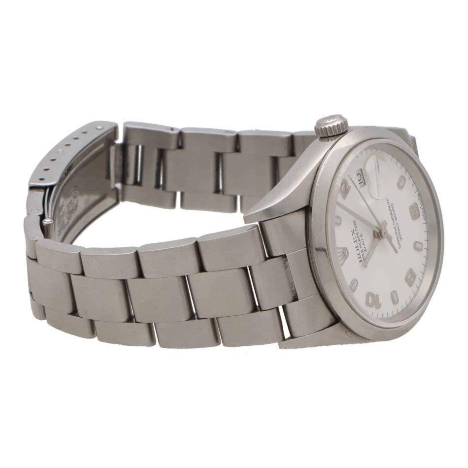 Vintage 2000 Rolex Oyster Perpetual Date White Dial Watch