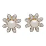 Interchangeable Ruby, Sapphire, Diamond and Pearl Stud Earrings