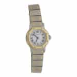 Vintage Cartier Octagonal Santos Watch in Steel and Gold