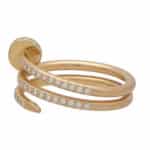 Vintage Cartier Diamond Juste Un Clou Ring in Rose Gold