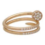 Vintage Cartier Diamond Juste Un Clou Ring in Rose Gold