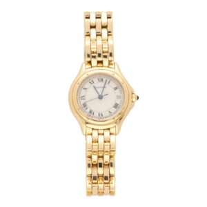 Vintage Cartier Cougar Panthere Yellow Gold Watch