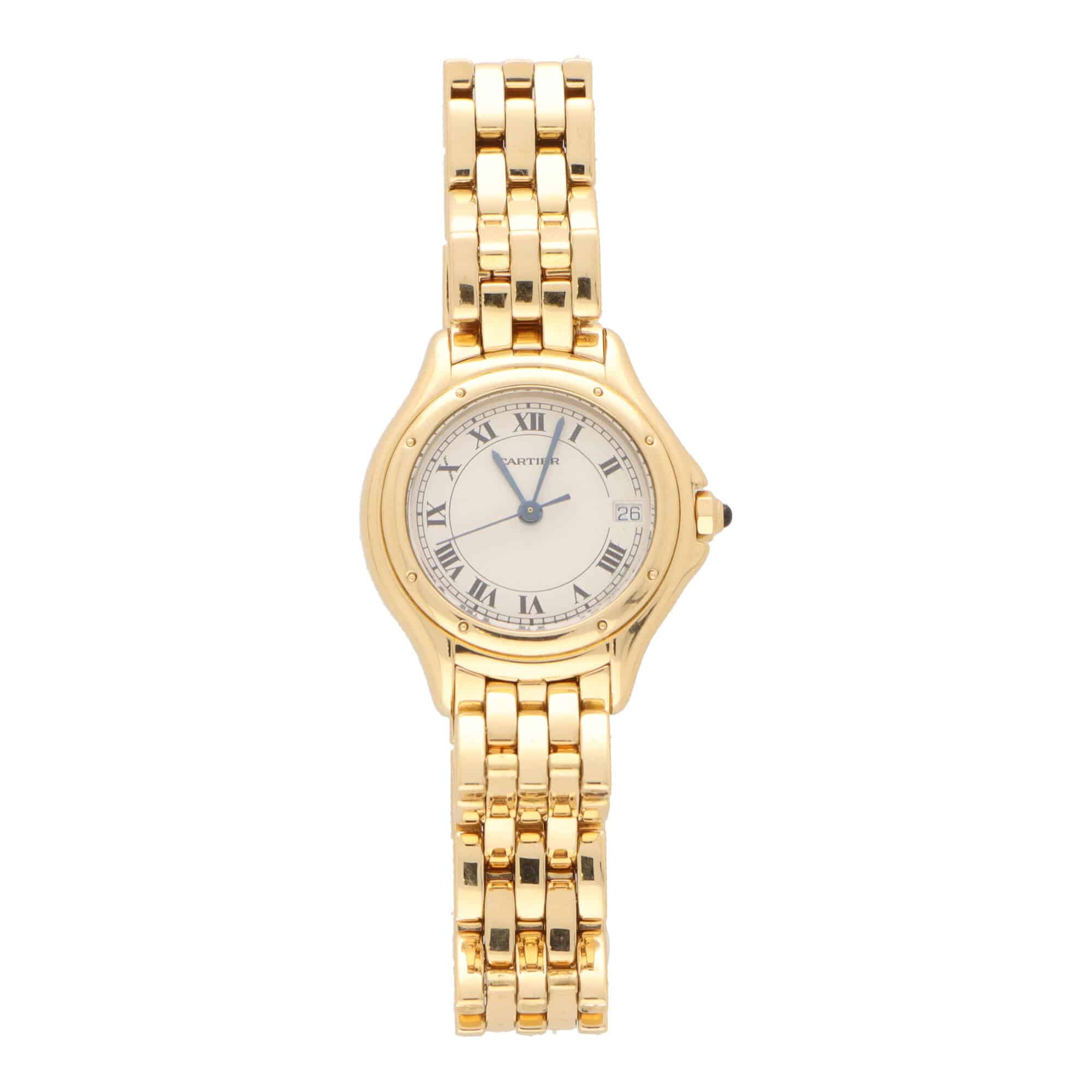 Vintage Cartier Cougar Panthere Yellow Gold Watch at Susannah Lovis ...