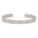 Vintage Cartier Love U Diamond Torque Bangle, Size 16