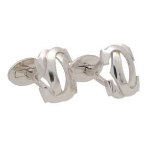 Vintage Cartier 'Penelope' Logo Swivel Back Cufflinks