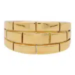 Vintage Cartier Maillon Panthère Brick Link Ring