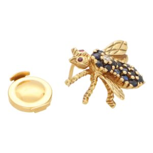 Vintage Tiffany & Co. Sapphire and Diamond Bug Brooch