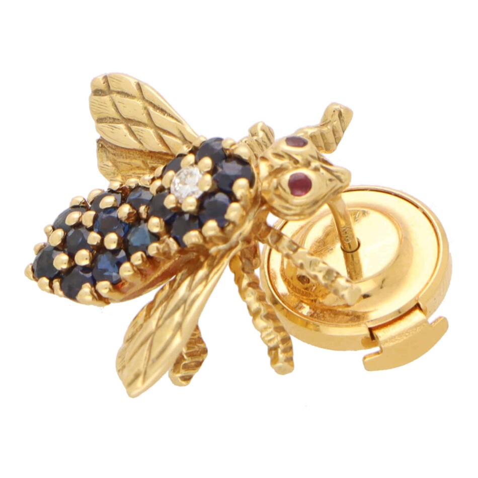 Vintage Tiffany & Co. Sapphire and Diamond Bug Brooch