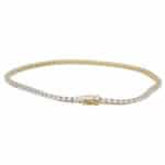 Contemporary 1.01ct Diamond Yellow Gold Line Bracelet