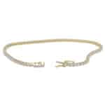 Contemporary 1.01ct Diamond Yellow Gold Line Bracelet