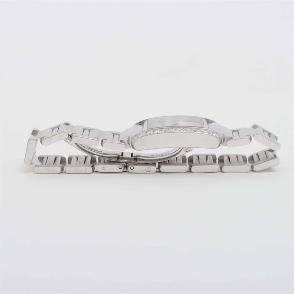 Vintage Cartier Tank Francaise with Diamonds in White Gold