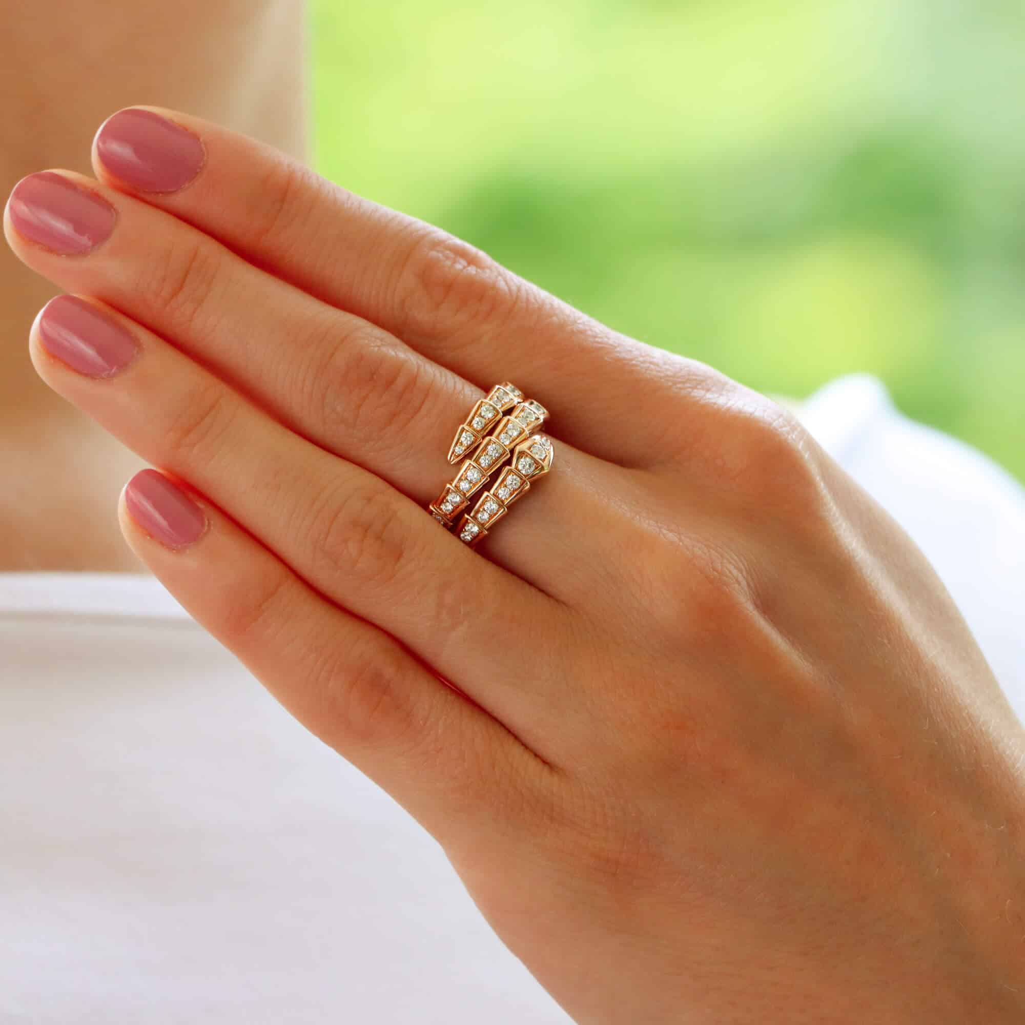 Bulgari serpenti shop diamond ring