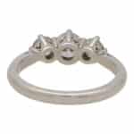 Contemporary Diamond Three Stone Ring