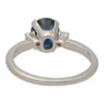 Vintage Tiffany & Co. Sapphire and Diamond Three Stone Ring