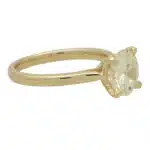 Contemporary Round Brilliant Cut Diamond Solitaire Ring